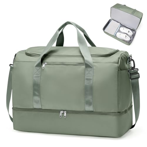 Travel Duffle Bag with Shoes Compartment