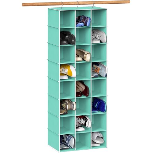 24 Section Shelves Hanging Shoes Organizer