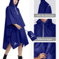 Hooded Rain Poncho Waterproof Raincoat Jacket for Men Women Adults