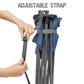 Extra Large Quick Folding Tripod Stool with Backrest Fishing Camping Chair with Carry Strap