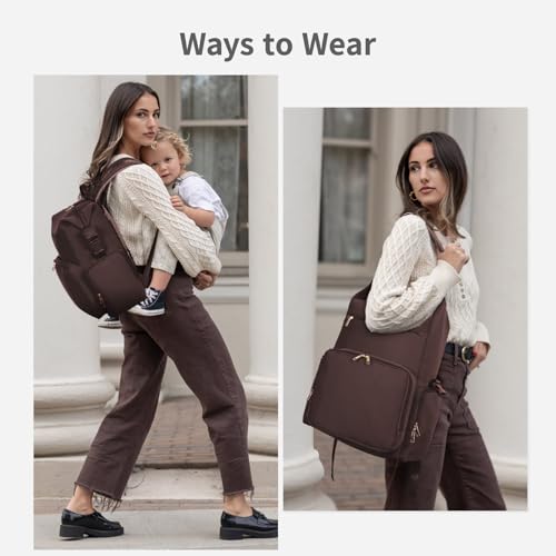 Neoprene Diaper Bag Backpack with Insulated Pockets