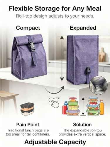 Insulated Foldable Lunch Bag