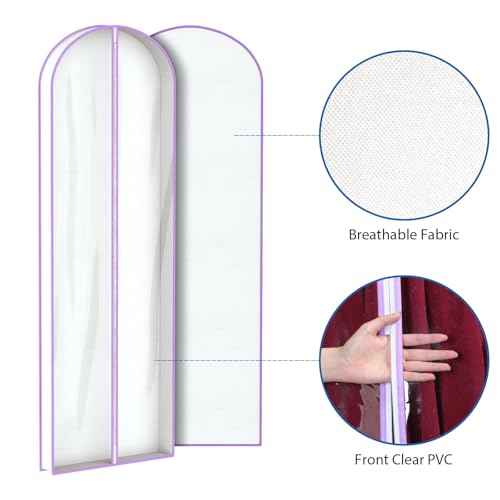 Garment Bags for Long Dress Wedding Dress Bags for Gowns Long 72 in