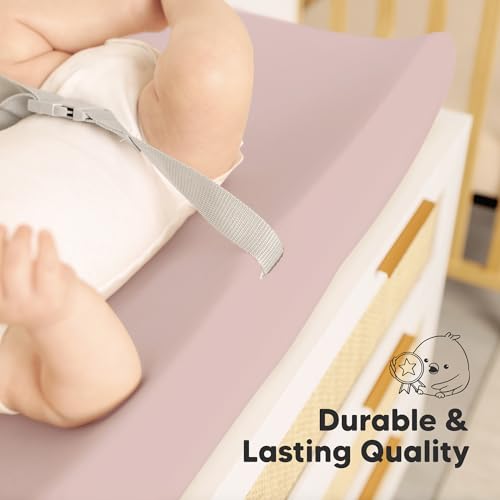 2 Pack Baby Changing Pad Cover for Girl (2 Count)