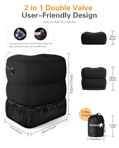 Inflatable Foot Rest Pillow