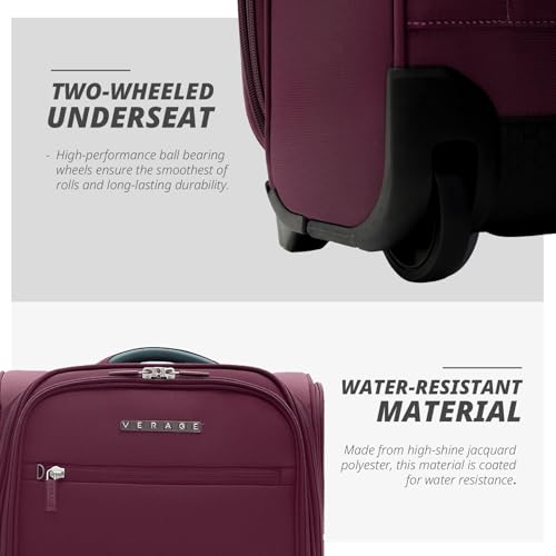 Underseat Carry On Luggage with Wheels