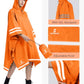 Adult Rain Poncho Waterproof Hooded Raincoat Lightweight Packable