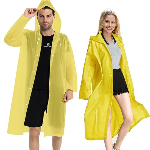 Rain Ponchos for Adults (2 Count)