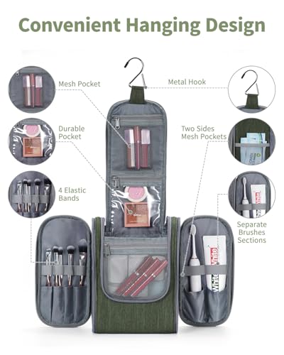 Small Hanging Travel Toiletry Bag for Women