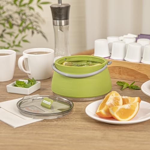 1L Green Silicone Collapsible Kettle