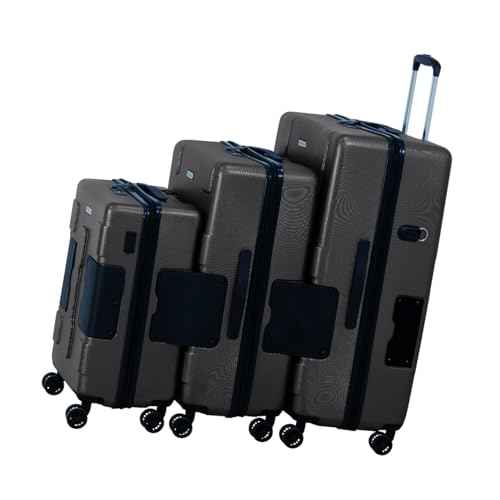 Patented Connecting Hard Shell 3 Piece Luggage Set (3 Count)