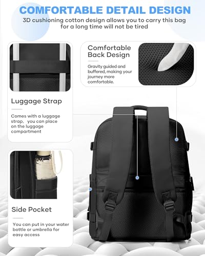 Travel Backpack Carry On for Women Man Gym Backpack with Laptop Compartment Mochila de Viaje Teacher Personal Item Backpacks Rucksack Airplane Accessories Must Haves