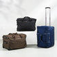 Large Expandable checked Luggage Suitcases with Wheels Foldable Duffle Bag for Travel suitcase for Women Men Garment Bag（Coffee）