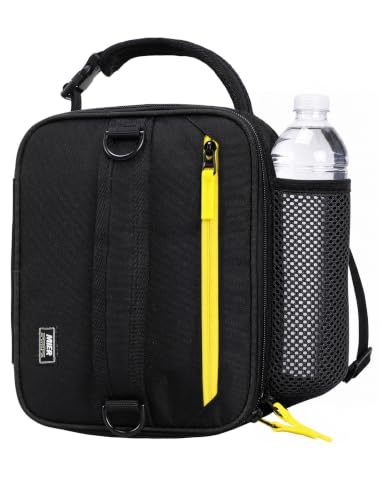 Expandable Small Lunch Box for Men Women Kids Work School Black