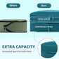 4 Set/6 Set/8 Set Compression Packing Cubes Travel Accessories Expandable Packing Organizers (Square Mesh, 06-Teal)