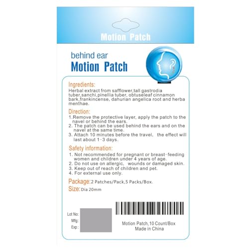 Motion Sickness Patch (30 Count)