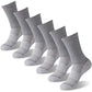 6 Pairs Unisex Crew Copper Infused Socks (6 Count)