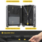 Zipperless Checked Luggage with Aluminum Frame