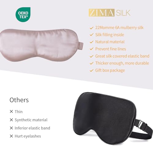 100% 22 Momme Pure Mulberry Silk Sleep Mask