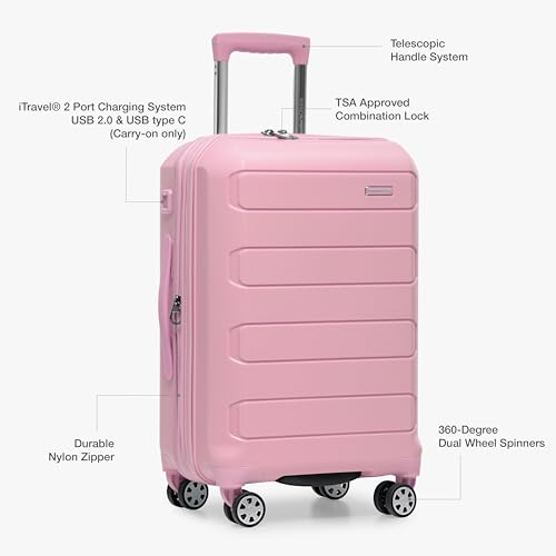 Pagosa Hardshell Expandable Luggage with Spinner Wheels