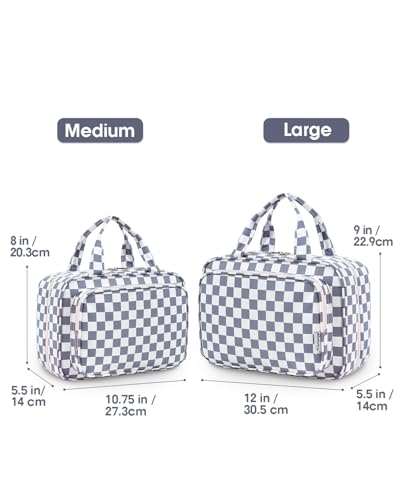 Travel Toiletry Bag for Women Large Hanging Makeup Bag Organizer Toiletries Bag for Full Size Essentials Accessories Cosmetics