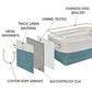 Storage Bins for Shelves (6 Count)