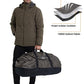 Large Convertible Duffel Weekender Gym Backpack Grey 45L