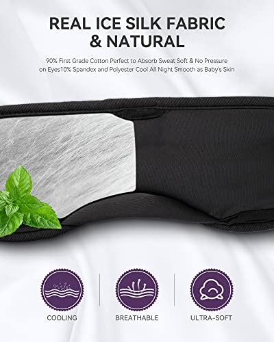 Sleep Headphones Bluetooth 5.4 Sleep Mask with HD Sound