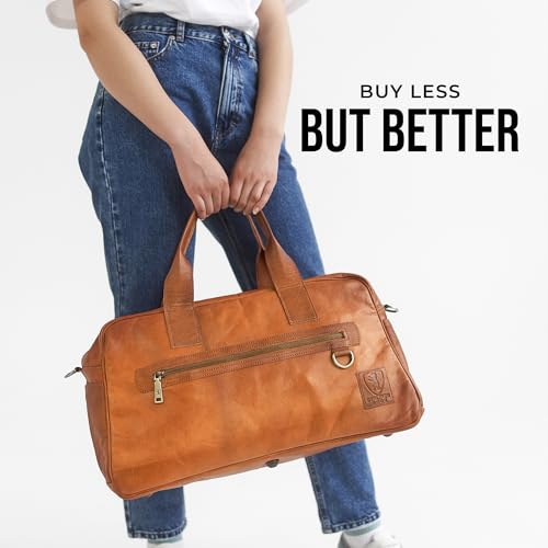 Vintage Genuine Leather Duffle Bag Austin M for Travel or the Gym