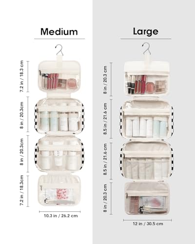 Hanging Toiletry Bag for Women Travel Makeup Bag Organizer Toiletries Bag for Travel Size Essentials Accessories Cosmetics