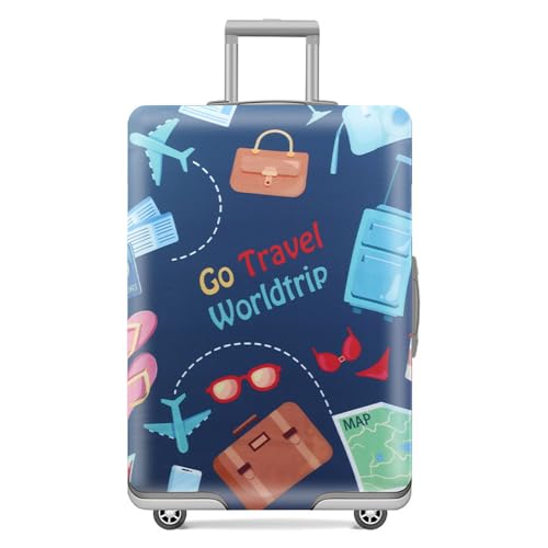 Thicker Travel Luggage Covers with Luggage Tag For Suitcase Tsa Approved