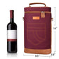 2 Bottle Insulated Wine Tote Carrier Bag