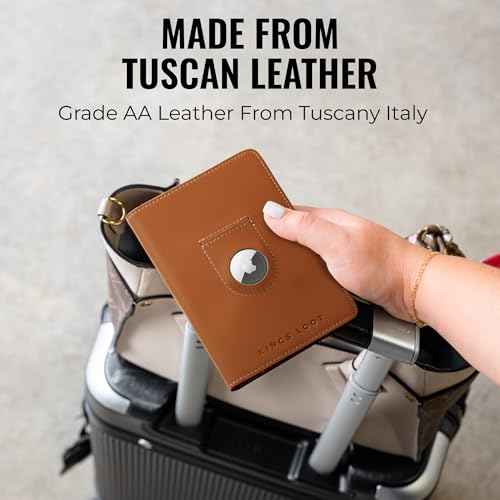 Passport Wallet with AirTag Holder