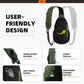 Sling Bag RFID Crossbody Sling Backpack Cross Body Shoulder Bag Travel Hiking Daypack for Women Men