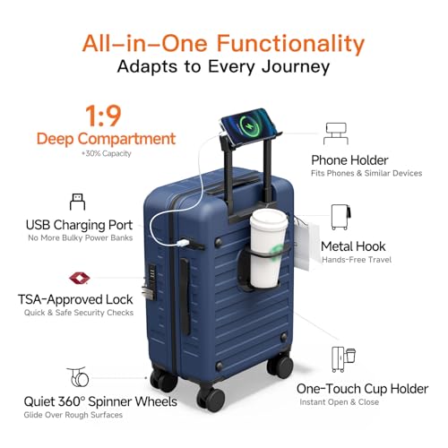 Expandable Lightweight PC Hard Shell Suitcase