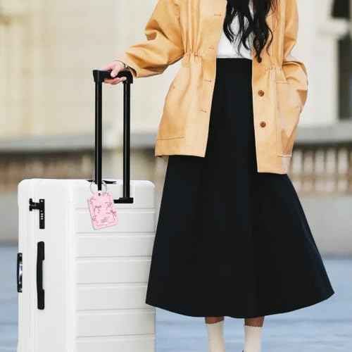 Luggage Tags Privacy Cover ID Label for Travel Bag Suitcase (2 Count)