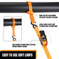 4 Pack 1" x 15 ft Ratchet Tie (12 Count)