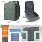 Large Travel Backpack Carry On for Women Man Waterproof Gym Backpacks Mochila de Viaje Teacher Travel Bag Essentials Personal Item Backpack Rucksack Airplane Accessories Must Haves Olive Green