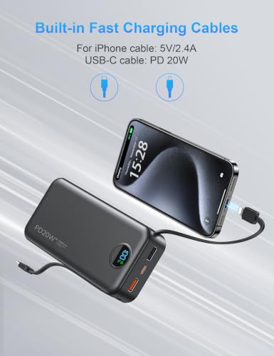 Portable Charger Power Bank 20000mAh PD20W w