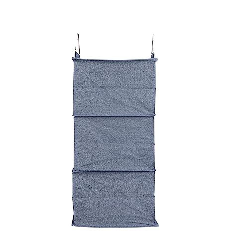 Hanging Cotton Blend Closet Organizer with 3 Storage Shelves