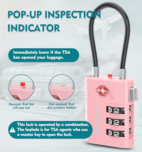 TSA Approved Luggage Locks (2 Count)