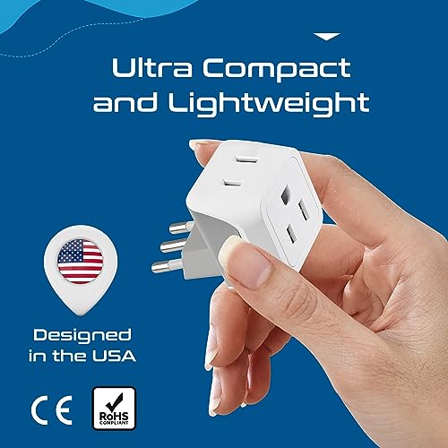 Italy Travel Plug Adapter (3 Count)