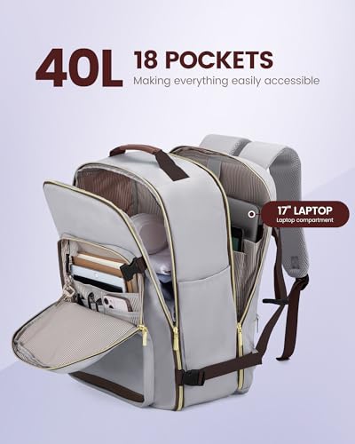 40L Travel Backpack Flight Approved Carry on Backpack