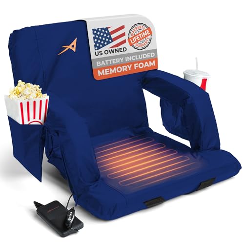 Heated Stadium Seats for Bleachers with Back Support