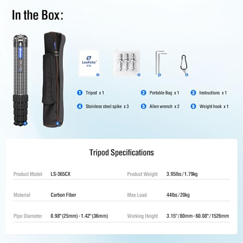 LS 365CX Professional Camera Tripod
