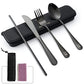 Travel Utensils Set Stainless Steel with Carrying Case