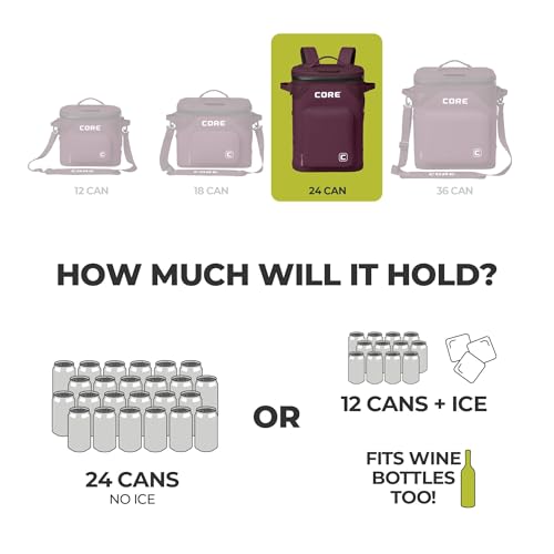 Magnetic Leak Proof 24 Can Soft Cooler with Waterproof Zipper