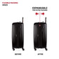 7272 Energie Expandable Hardside Luggage with Spinner Wheels and TSA Lock