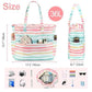 Waterproof Beach Tote Pool Bags for Women Ladies Extra Large Carry On Bag With Wet Compartment for Weekender Travel