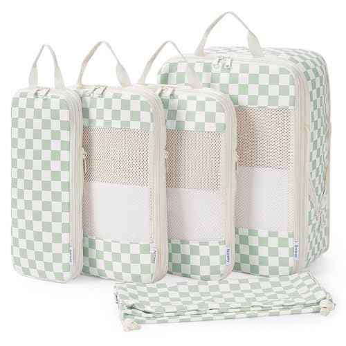 5 Set Compression Packing Cubes for Travel